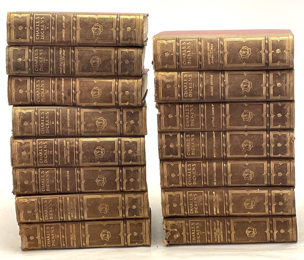1909 Charles Dickens Complete Works 15 Vol Portsmouth Edition #109/1000 Limited